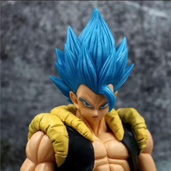 New 31CM Dragon Ball Z Super Saiyan Blue Gogeta Action Figure Anime - Picture 4 of 6